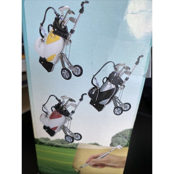 Golf Pens With Bag Holder, 4-Piece Set Club Accessories Sports BRAND NEW - Picture 2 of 3